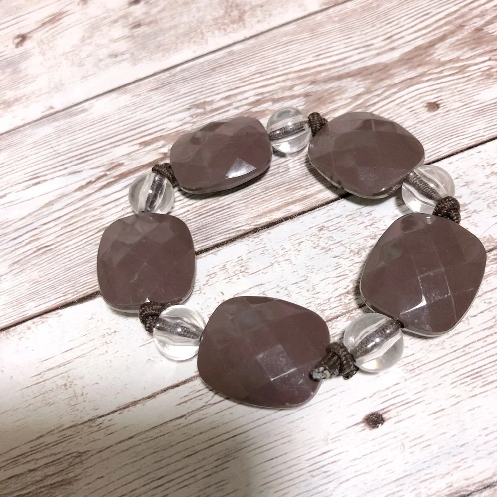 Gymboree Brown Bead Children’s Kid’s Bracelet Accessory Jewelry Safari 2000s